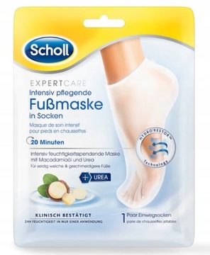 Scholl Pedi Mask Intensiv увлажняющая маска для ног с маслом макадамии