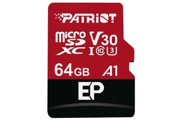 PATRIOT EP 64 ГБ micro SD XC CL10 UHS U3 A1 V30