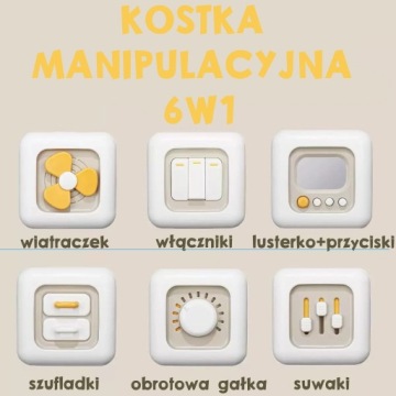 РАЗВИВАЮЩИЙ МАНИПУЛЯЦИОННЫЙ КУБИК МОНТЕССОРИ E-EDU