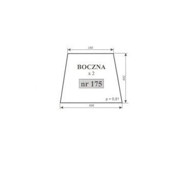 szyba boczna URSUS C-330 NAGLAK KOŹMIN
