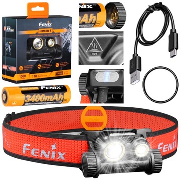 LATARKA CZOŁÓWKA Fenix HM65R-T 1500 lm 170 m USB-C