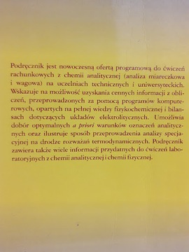 Obliczenia w chemii analitycznej T. Michałowski