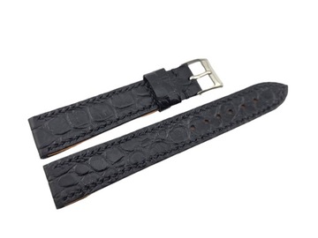 PASEK DO ZEGARKA HAND MADE 18mm NATURALNA CIELĘCA SKÓRA CROCO SZYTY