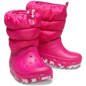 BUTY CROCS DZIECIĘCE ŚNIEGOWCE KOZAKI DZIEWCZĘCE
