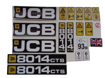 Komplet naklejek naklejka nalepka nalepki JCB 8014