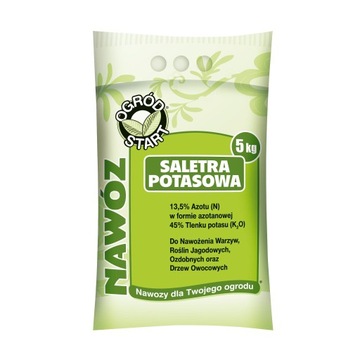 Nawóz SALETRA POTASOWA ROZPUSZCZALNA Do Warzyw Drzew Owocowych 5KG
