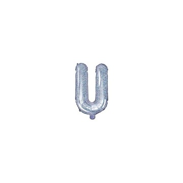 Balon foliowy Litera ''U'', 35cm, holograficzny FB2H-U-018