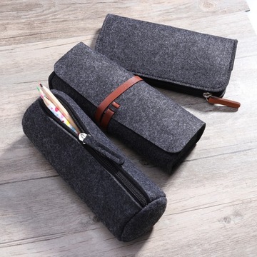 WRITTEN BAG фетровый футляр для косметических карандашей 3