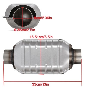 KATALIZATOR UNIWERSALNY MONTAŻOWY EURO 1 635mm