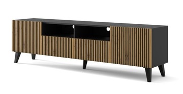 Szafka RTV Ravenna F 200 2D2S czarny artisan FPCZ