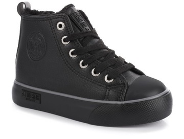 ДЕТСКАЯ ЗИМНЯЯ ОБУВЬ BIG STAR, УТЕПЛЕННАЯ ЭКОЛОГИЧЕСКАЯ КОЖА, размер 34