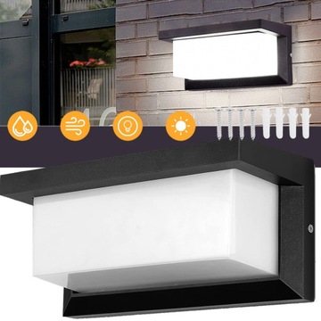 KINKIET LAMPA ŚCIENNA LED, LAMPA ZEWNĘTRZNA Z CZUJNIKIEM RUCHU NA TARAS