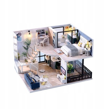 DIY Miniature Dollhouse Kit Tiny House Model Toy