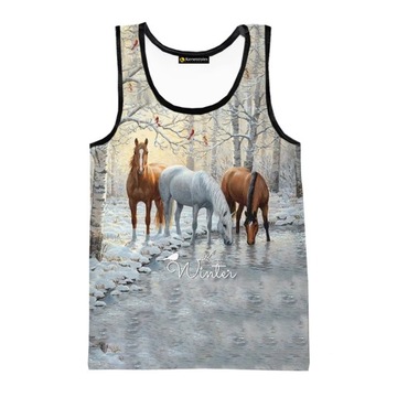 Koszulka bez rękawów Men's Horse Graphic Tank