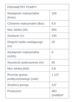 ПОГРУЖНОЙ НАСОС IBO 3,5