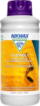 Nikwax Tech Wash 1 л мыла + TX. Direct Wash-In 1 л водоотталкивающего средства для одежды