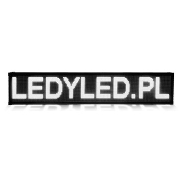 Tablica Reklama Świetlna LED Panel 100x20cm BIAŁA