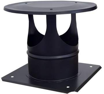 Nasada kominowa CZARNA DASZEK PARASOL fi 150