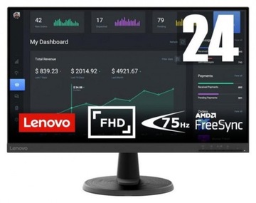 Monitor LED Lenovo D24-40 23,8 