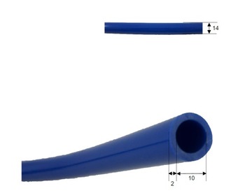 Шланг для питьевой воды, синий, 10 мм.