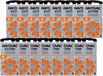 Baterie Słuchowe RAYOVAC 13 MF PR48 ZincAir 120 +8