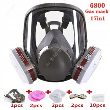Anti-Fog Full Face Respirator Gas Mask 6800,