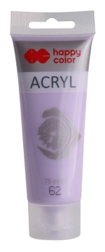 Farba akrylowa 75ml, lawendowy, Happy Color NR 62