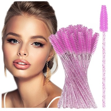 СПИРАЛЬНАЯ ЩЕТКА ОДНОРОДНЫЕ ЩЕТКИ ДЛЯ РЕСНИЦ СПИРАЛЬ ДЛЯ БРОВЕЙ 50 шт.