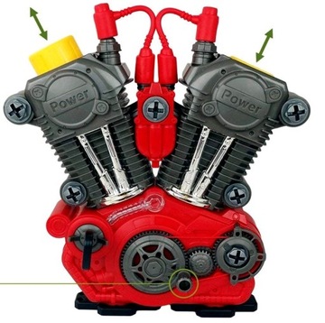 Маленький механик, который будет крутить и откручивать двигатель