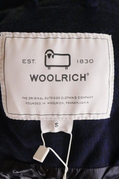 WOOLRICH Women Blue Full zip Hooded Puffer Virgin Wool Down Parka Jacket Si