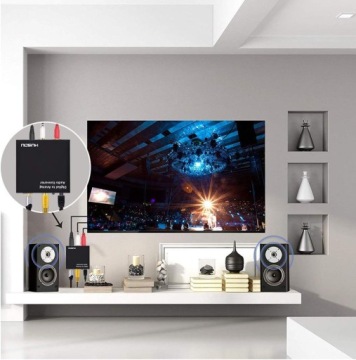 ОПТИЧЕСКИЙ ПРЕОБРАЗОВАТЕЛЬ ЦАП КОАКСИАЛЬНЫЙ В 2x RCA CINCH