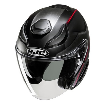 HJC F31 Ludi Черный/Красный XXL мотоциклетный шлем с открытым лицом