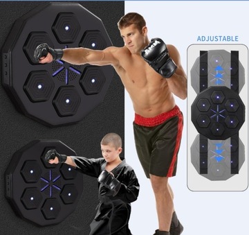 Музыкальный боксерский тренажер Тренировочная боксерская стенка ПЕРЧАТКИ BLUETOOTH 2 пары