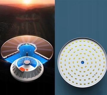 ZD13A LAMPA KEMPINGOWA SOLAR 60 LED