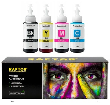 4x Tusz do Epson EcoTank L382 L3050 L3060 L3070