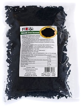 Wakame, suszone wodorosty 100g - Nobi