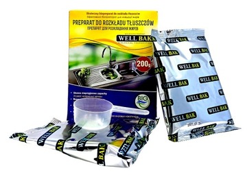WELLBAK Odtluszczacz Biologiczny TŁUSZCZE 0,2 kg