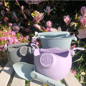 Складная силиконовая лейка Scrunch, ведро Lila