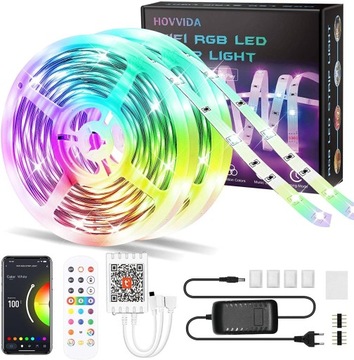 HOVVIDA taśma led WIFI RGB 20m