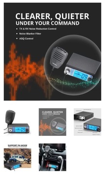 Radioddity CB-500 Портативный мобильный радиопередатчик CB с понижением