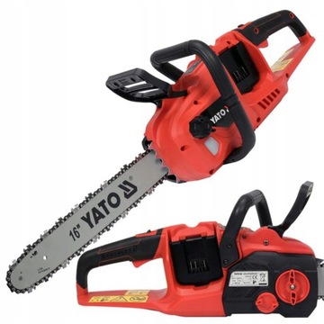 YATO БЕНЗОПИЛА YATO 16 ДЮЙМОВ АККУМУЛЯТОР 36 В БЕЗ АККУМУЛЯТОРА БЕСЩЕТОЧНЫЙ 2x18 В