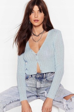 P4J057 NASTY GAL__NF5 SWETER ROZPINANY__S