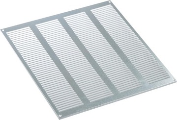 Kratka wentylacyjna ze stali ocynkowanej, 400 x 400 mm, metalowa kratka wen