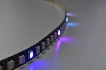 Адресная светодиодная лента WS2812B 96д/м черная Arduino Magic 1м
