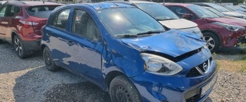 Nissan Micra IV 2016 Nissan Micra 2016r, 1.2 Benzyna. Uszkodzony przod. Poobijany. Jezdzi. 1.2, zdjęcie 1