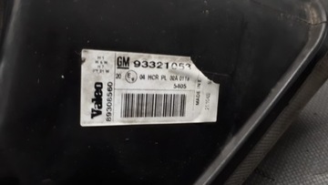 93321053 SVĚTLOMET PRAVÝ OPEL MERIVA A VALEO EU