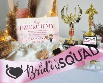 WSTĘGA SZARFA REKLAMOWA DLA HOSTESSY NADRUK LOGO