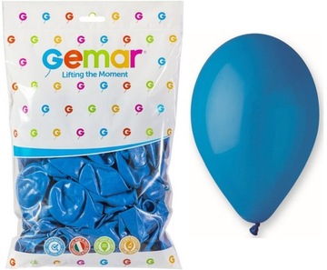 BALONY Pastelowe NIEBIESKIE 26cm 100szt GEMAR