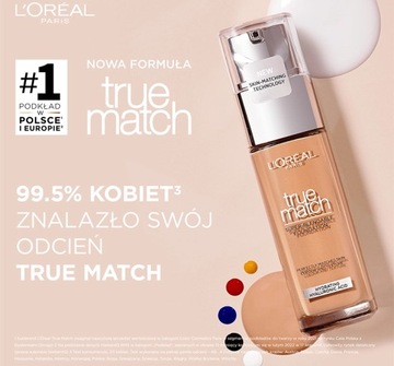 LOREAL TRUE MATCH PODKŁAD 0.5N 30ML