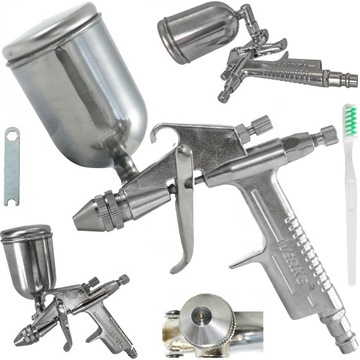 PISTOLET LAKIERNICZY DO MALOWANIA MALARSKI NATRYSKOWY HVLP 200ml 0,5mm